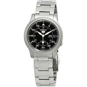 Seiko 5 SNK809 Steel Watch w/ original strap, nato strap, box and papers